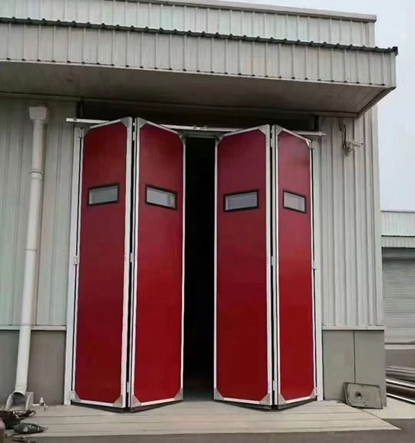 宝鸡工业折叠门在大型装配车间出入口的应用实例